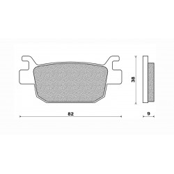Τακάκια Daytona 84556 (FA415)(FD401) Τακάκια Daytona 84556 (FA415)(FD401)
